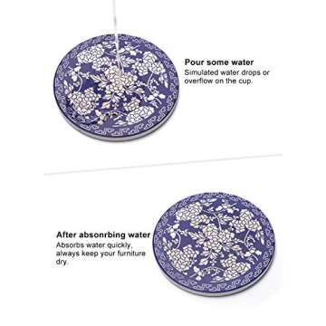 Ceramic Coasters Set - Stylish & Functional Table Protection