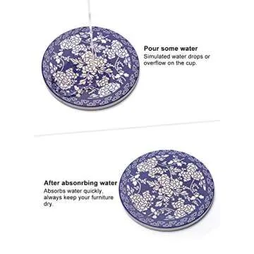 Ceramic Coasters Set - Stylish & Functional Table Protection