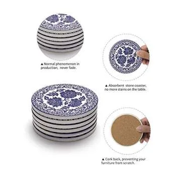 Ceramic Coasters Set - Stylish & Functional Table Protection