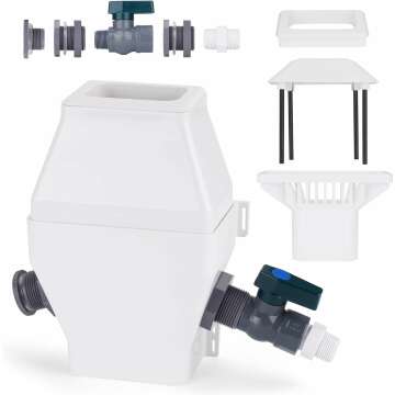 Rainwater Collection System-Tintsabo Rain Barrel Diverter Kit for 2x3 or 3x4 Inch Standard Downspout...
