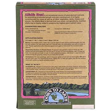Down To Earth All Natural Fertilizers Organic Alfalfa Meal Mix 2-0-1, 4 lb