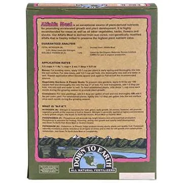 Down To Earth All Natural Fertilizers Organic Alfalfa Meal Mix 2-0-1, 4 lb