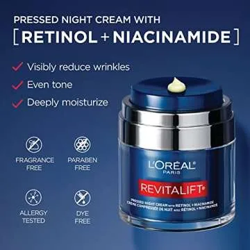 L'OREAL Revitalift Night Cream with Retinol and Niacinamide 1.7 oz