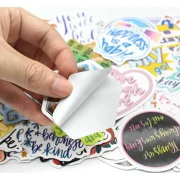 Andiker 200 PCS Motivational Label Sticker, Inspirational Quote Stickers in Classroom Motivational Label Sticker Scrapbooking for Bottles Book Laptop