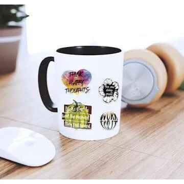 Andiker 200 PCS Motivational Label Sticker, Inspirational Quote Stickers in Classroom Motivational Label Sticker Scrapbooking for Bottles Book Laptop