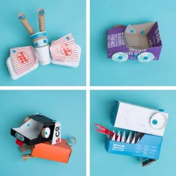 Makedo SCRU+ 120 | Top Up Your Toolbox! 120 Piece Set | Connect 4 to 6 Layers of Cardboard | STEM and STEAM Educational Toys for Kids | at Home Play and Classroom Learning