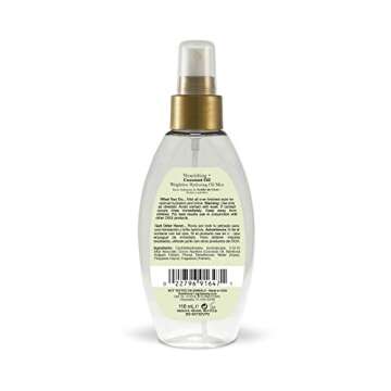 OGX Nourishing + Coconut Oil Weightless Hydrating Oil Hair Mist, Lightweight Leave-In Hair Treatment...