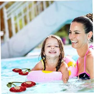 Cherry Inflatable Drink Holders for Pool Parties 4PCS