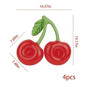 Cherry Inflatable Drink Holders for Pool Parties 4PCS