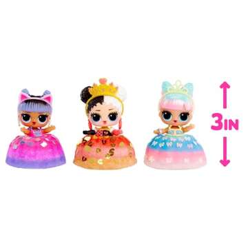 LOL Surprise Mix & Make Birthday Cake Tots with Collectible Doll, DIY Cake Dress, Cake Making and Decorating, Ingredients and Glitter Sprinkles, Cake Dress Doll- Great Gift for Girls Age 3+