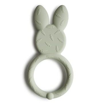 Mushie Silicone Baby Teether Toy | Adorable Bunny Design