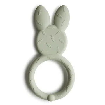 Mushie Silicone Baby Teether Toy | Adorable Bunny Design