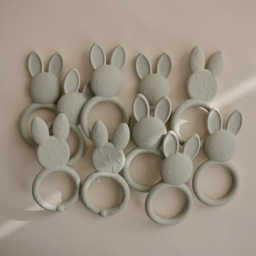 Mushie Silicone Baby Teether Toy | Adorable Bunny Design