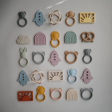 Mushie Silicone Baby Teether Toy | Adorable Bunny Design