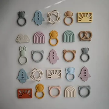 Mushie Silicone Baby Teether Toy | Adorable Bunny Design