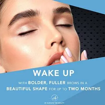 Elevate the Beauty Eyebrow Lamination Kit | At Home DIY Kit For Your Brow | Instant Professional Lift For Fuller Eyebrows | Brow Brush And Micro Brushes (Brow Lamination Kit)