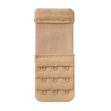 YARBAR Bra Extender 3 Hook Womens Bra Strap Extenders Pack of 3 Soft Comfortable (Assorted, 1/2 inch spacing)