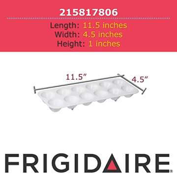 Frigidaire 215817806 Refrigerator Egg Tray