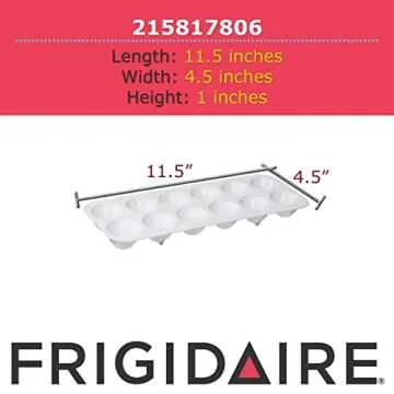 Frigidaire 215817806 Refrigerator Egg Tray for Secure Storage.