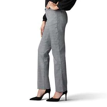 Lee Women's Relaxed Fit Straight Leg Pants in Glenplaid