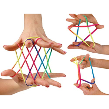 JA-RU Stringy Majiggy Cat’s Cradle - Colorful String Toy for All