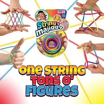 JA-RU Stringy Majiggy Cat’s Cradle - Colorful String Toy for All