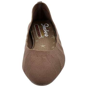 Skechers Women's Cleo-Bewitch Ballet Flat - Elegant Comfort in Taupe