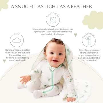 Soft Bamboo Turtle Footie for Babies - Comfortable Sleepwear