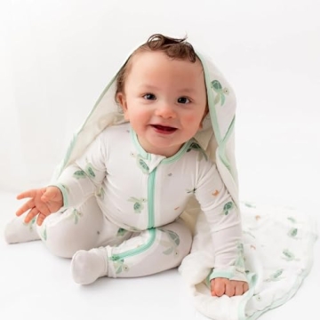 Soft Bamboo Turtle Footie for Babies - Comfortable Sleepwear