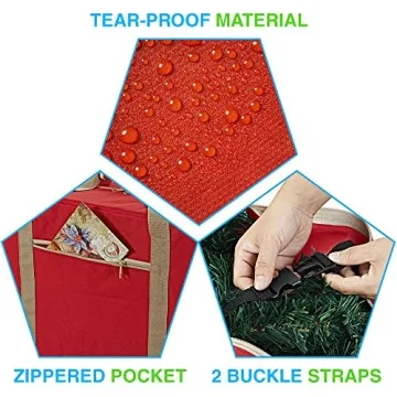 ProPik Rolling Christmas Tree Bag - Heavy Duty & Large Capacity