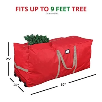ProPik Rolling Christmas Tree Bag - Heavy Duty & Large Capacity