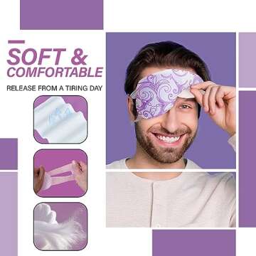 16 Packs Steam Eye Masks for Soothing Eye Comfort