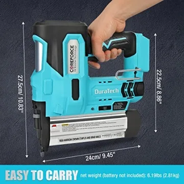 DURATECH Cordless Brad Nailer with Rechargeable Battery