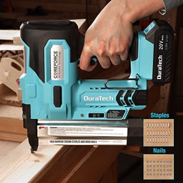 DURATECH Cordless Brad Nailer with Rechargeable Battery