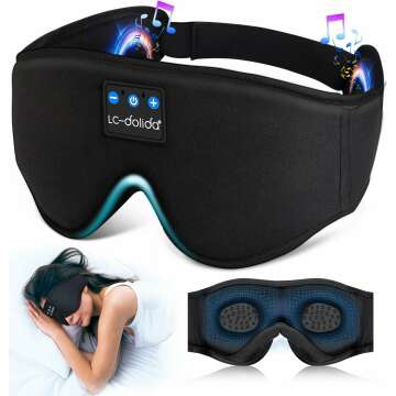 Bluetooth Music Eye Mask - LC-dolida Sleep Headphones
