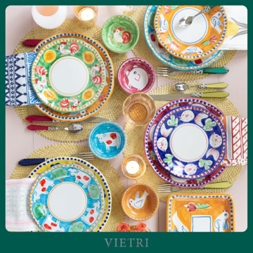 Vietri Campagna Gallina Dinner Plate, Handcrafted Ceramic