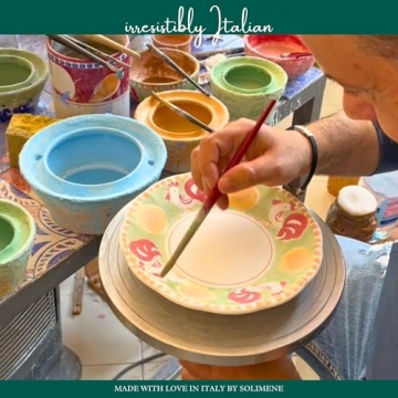 Vietri Campagna Gallina Dinner Plate, Handcrafted Ceramic