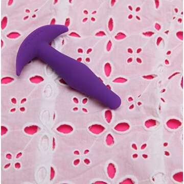 Tantus Adult Toys Little Flirt Butt Plug - Ultra-Premium & Flexible Sex Toy for Sexual Wellness - Silicone Satin Prostate Massager, Waterproof, Anal Plug, Pleasure for Men, Women, Couples - Lilac