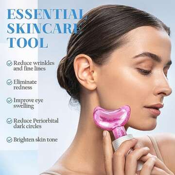 Christmas Stocking Stuffers Women Gifts: 2PCS Face Ice Globes Presents Idea for Wife Mom Girlfriend Mother Sister Unique Birthday for Her Who Have Everything Facial Massager Skin Care Beauty Tool