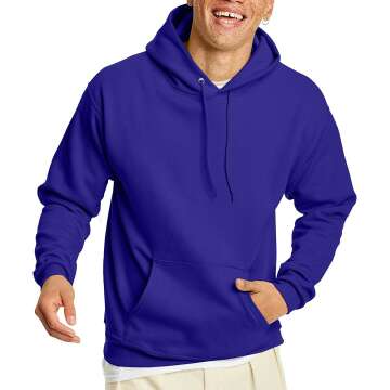 Hanes Men's EcoSmart Fleece Hoodie - Comfortable & Stylish