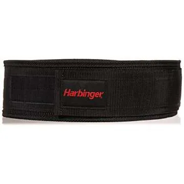 Harbinger 360890 4-Inch Nylon Weightlifting Belt, Medium,Black