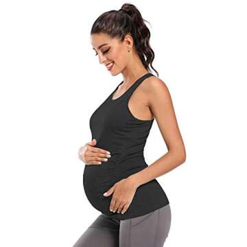 Ecavus Maternity Tank Top for Active Moms and Comfort