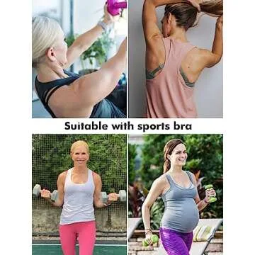 Ecavus Maternity Tank Top for Active Moms and Comfort