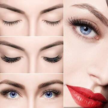 Pro 22pcs Eyelash Extension Kits, Beauty Star False Lashes Tool Curl Glue With Cosmetic Case For Mak...