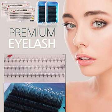 Pro 22pcs Eyelash Extension Kits, Beauty Star False Lashes Tool Curl Glue With Cosmetic Case For Makeup Practice Eye Lashes Graft, Lash Starter Kit, Eyelashes Extension Practice Set