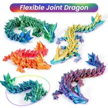 4PCS 3D Printed Easter Dragon Egg Set for Kids