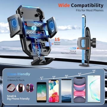 3-in-1 SUUSON Car Phone Holder for iPhone Android