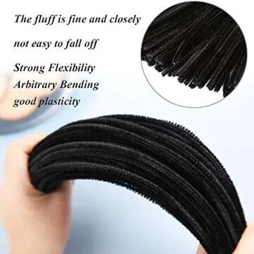 300 PCS Pipe Cleaners, Black Orange Chenille Stems Creative Craft Pipe Cleaners for St. Patrick's Day Christmas Crafts Decorations, Boutiques, Sewing, Weddings, Home