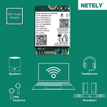 NETELY Wireless-AC 8265NGW 1200Mbps WiFi Adapter Bluetooth 4.2
