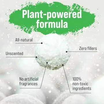 Rockin' Green Hard Rock Laundry Detergent for Hard Water (90 Loads), Plant based, Natural Laundry Detergent Powder, Biodegradable Odor Fighter, Safe for Sensitive Skin, 45 oz (Unscented)